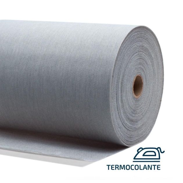 Entretela de Memória Termocolante com Filme Cinza 340g 1,6 x 100m